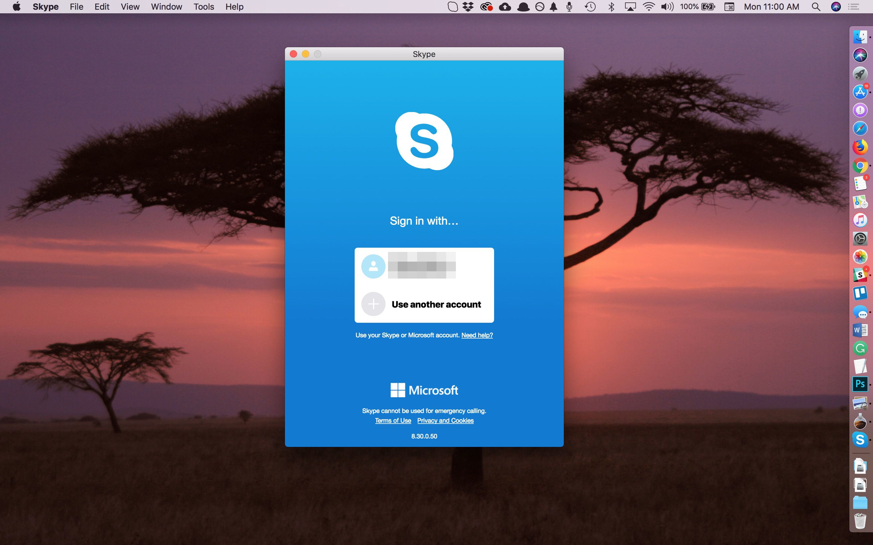 skype for mac stuck on connecting